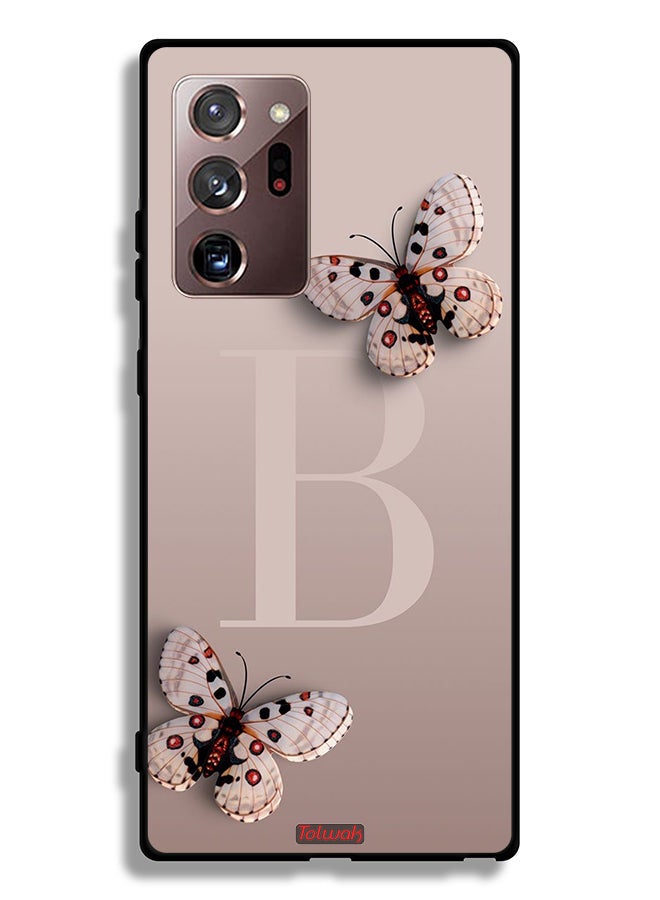 Tolwak غطاء حماية لسامسونج جالاكسي نوت 20 ألترا 5G مزخرف بالفراشات - Image 2