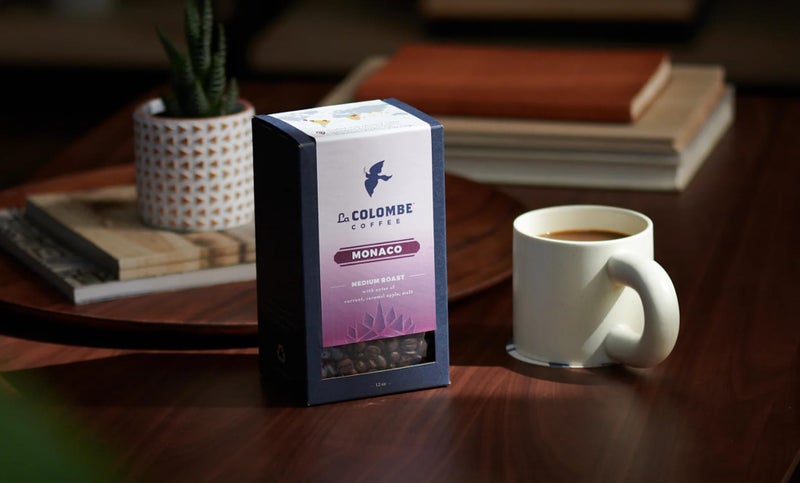 La Colombe قهوة لا كولومب موناكو متوسطة التحميص حبوب كاملة - نكهات الشوكولاتة بالحليب، كعكة غراهام، الكرز الأسود، 12 أونصة (عبوة من 1) - Image 4