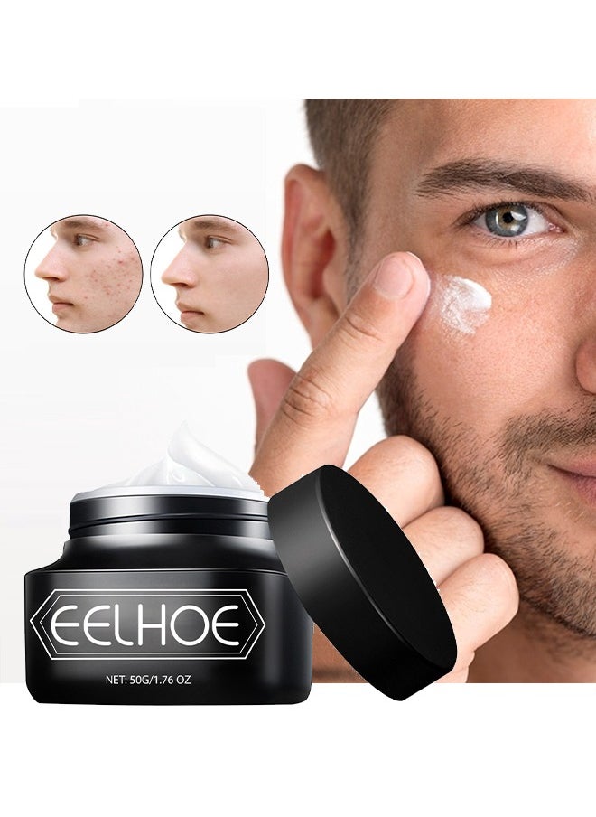 EELHOE Men Makeup Cream 50g,Concealer and Brighten Skin,Natural and Refreshing,Waterproof and Sweatproof,Suitable for Use During Makeup  - Image 1