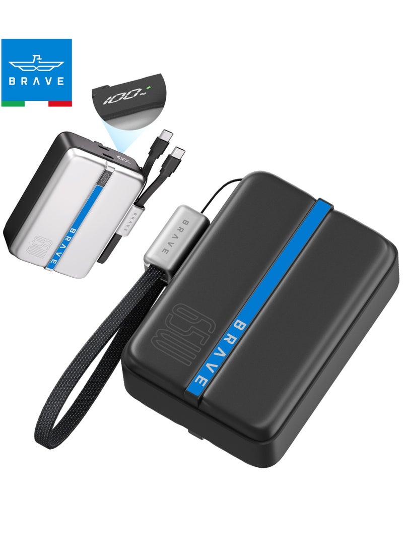 Brave 20,000mAh Power Bank with 65W Fast Charging, LED Display, Dual USB-C and USB-A Ports, High-Capacity Portable Charger for MacBook Pro/Air, Dell, HP, Lenovo, Steam Deck, ASUS ROG Alley, iPhone 16-12, Galaxy S25/S24/S23, iPad Pro, Pixel 8, AirPods, and More – Portable PD Charger for All Devices - Image 1