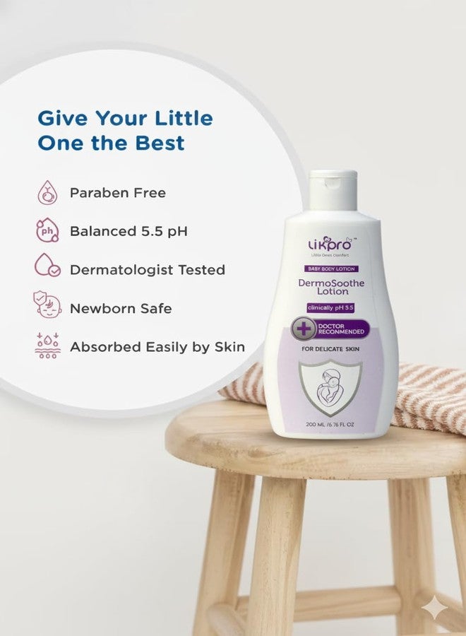 Likpro DermoSoothe Baby Body Lotion – pH 5.5, Doctor Recommended Gentle Moisturizing Lotion for Delicate Baby Skin (pack of 2) - Image 4