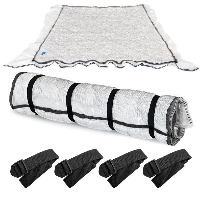 Asatdd King Mattress Bag for Moving and Storage Mattress Storage Bags California King Size for Mattress up to 14 Inches 