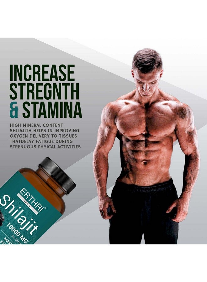 ERTHRI Shilajit Tablet - 10000mg, 90 tablets |100% Natural|| 100% Ayurvedic Tablet for Strength, Stamina and Power | Premium Ayurvedic Supplement | - Image 4