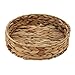HD Fruit Tray Weaving by Grass, Round Bins for Vegetable, Arts and Crafts. (Small) - Image 2