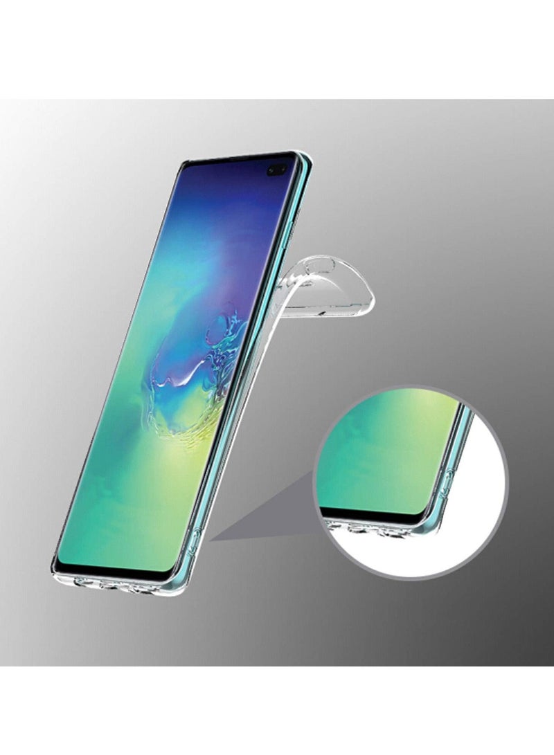 فواتير غطاء شفاف مرن ضد الصدمات لهاتف Samsung Galaxy S10 PLUS – غطاء خلفي نحيف من مادة TPU الشفافة مع زوايا معززة للحماية القصوى - Image 4