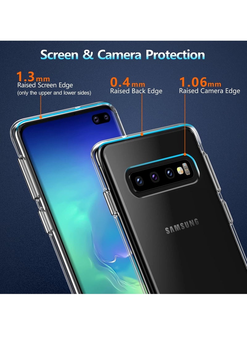 فواتير غطاء شفاف مرن ضد الصدمات لهاتف Samsung Galaxy S10 PLUS – غطاء خلفي نحيف من مادة TPU الشفافة مع زوايا معززة للحماية القصوى - Image 5