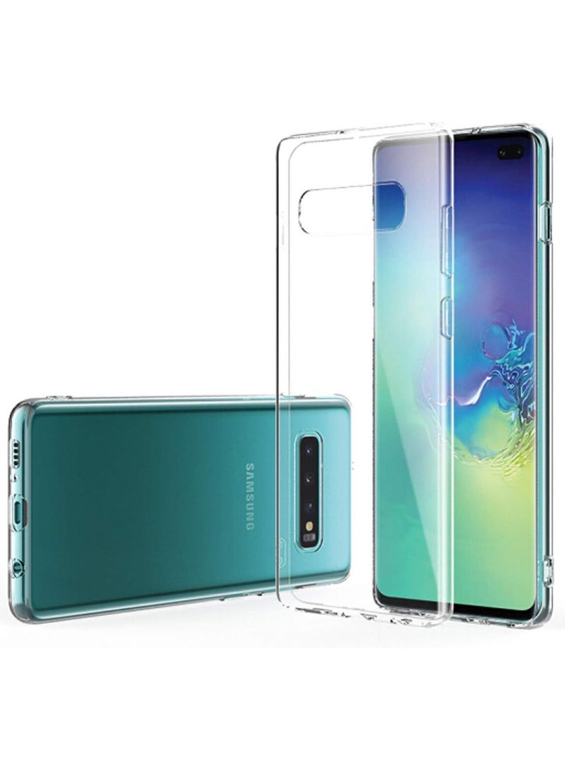 فواتير غطاء شفاف مرن ضد الصدمات لهاتف Samsung Galaxy S10 PLUS – غطاء خلفي نحيف من مادة TPU الشفافة مع زوايا معززة للحماية القصوى - Image 1