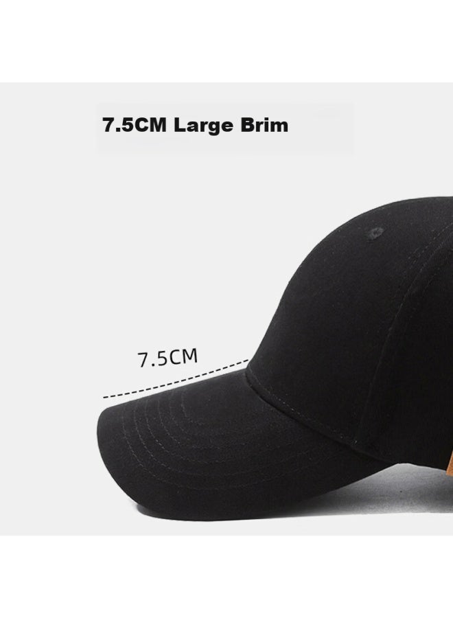Red Dragonfly Men's Large Head Baseball Cap, Slimming Face, Women's Sunshade Hard Top Travel Versatile Sun Protection Curved Brim Duckbill Cap - Image 3