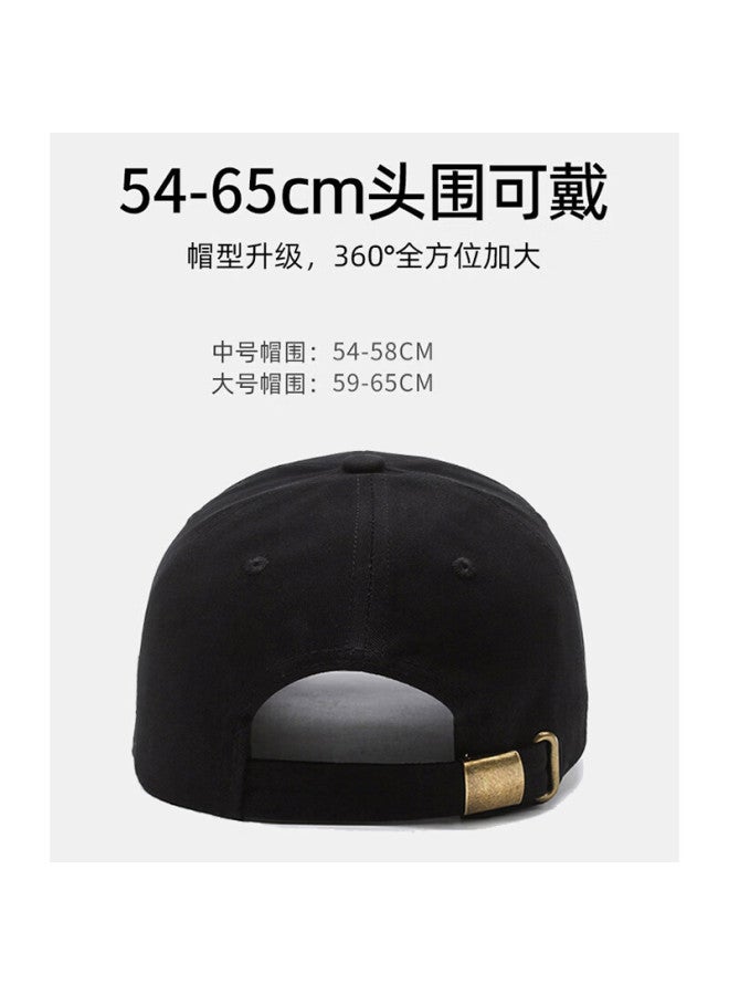 Red Dragonfly Men's Large Head Baseball Cap, Slimming Face, Women's Sunshade Hard Top Travel Versatile Sun Protection Curved Brim Duckbill Cap - Image 4