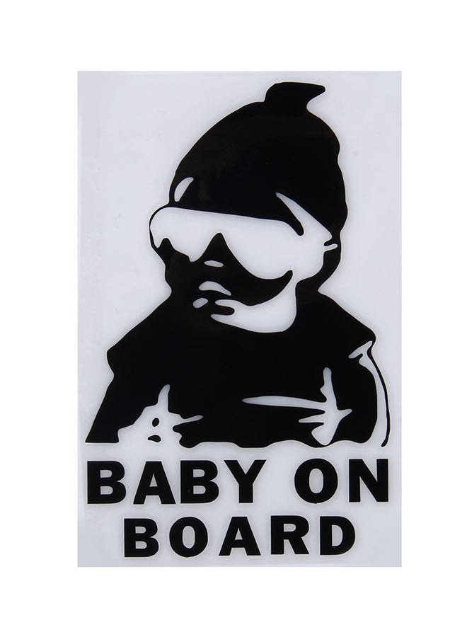 Baby On Board Pattern Vinyl Car Sticker - Image 1