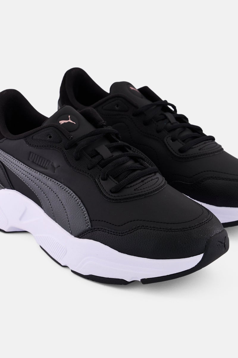 PUMA Women Cassia Rose Lace Up Outdoor Shoes, Black - Image 3