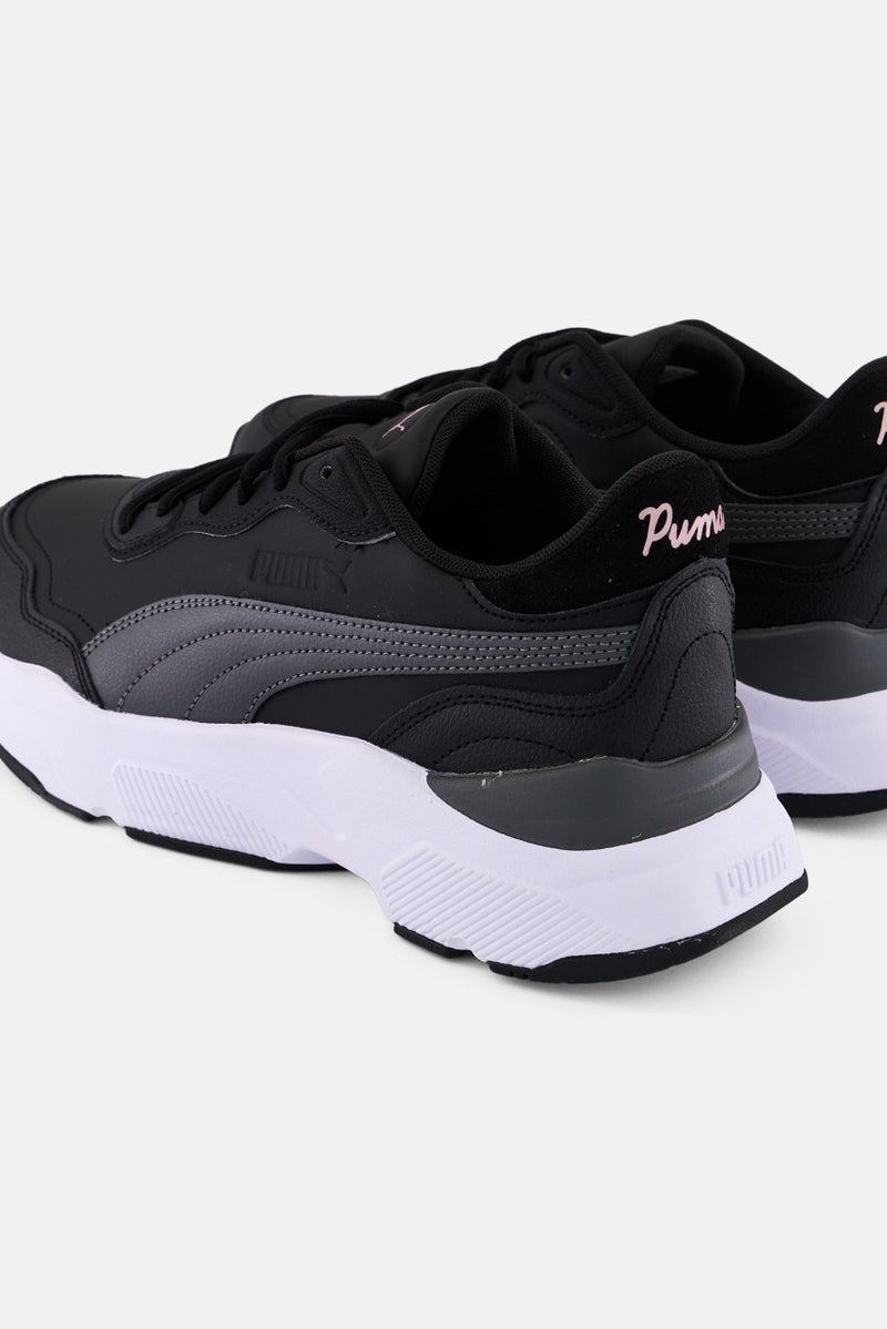 PUMA Women Cassia Rose Lace Up Outdoor Shoes, Black - Image 2
