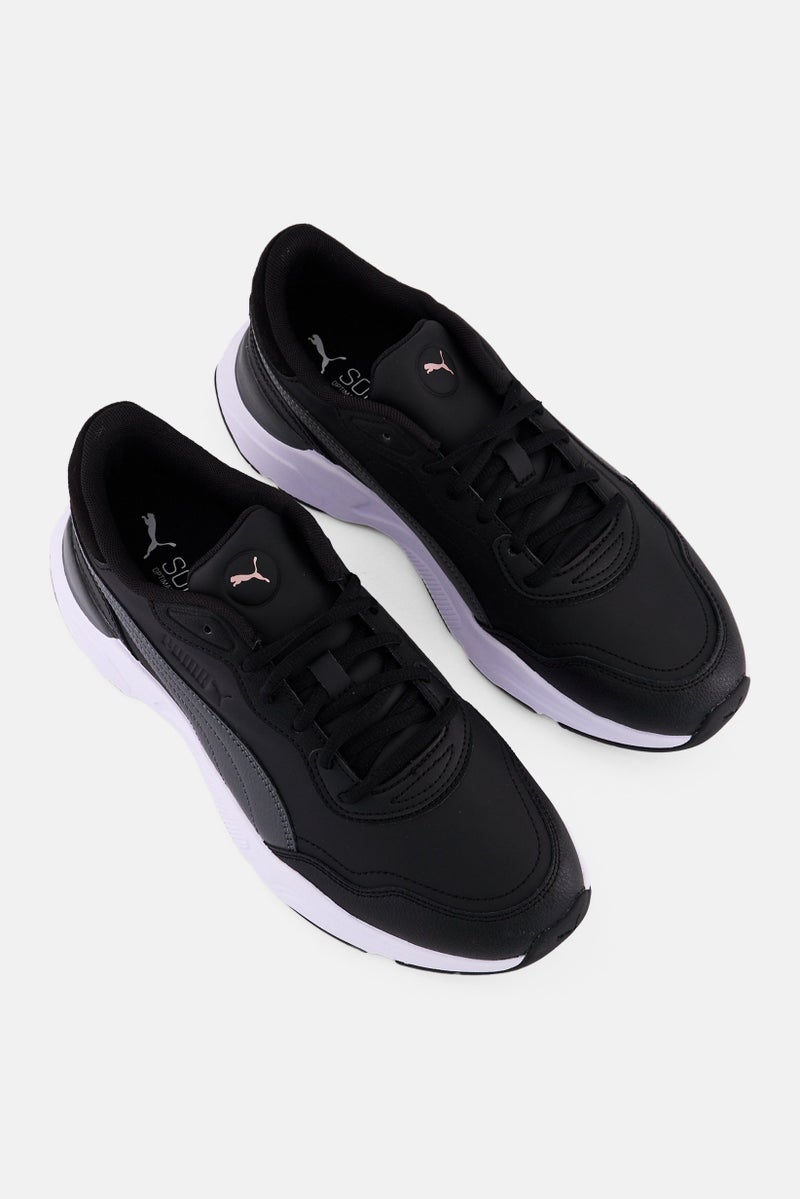PUMA Women Cassia Rose Lace Up Outdoor Shoes, Black - Image 4