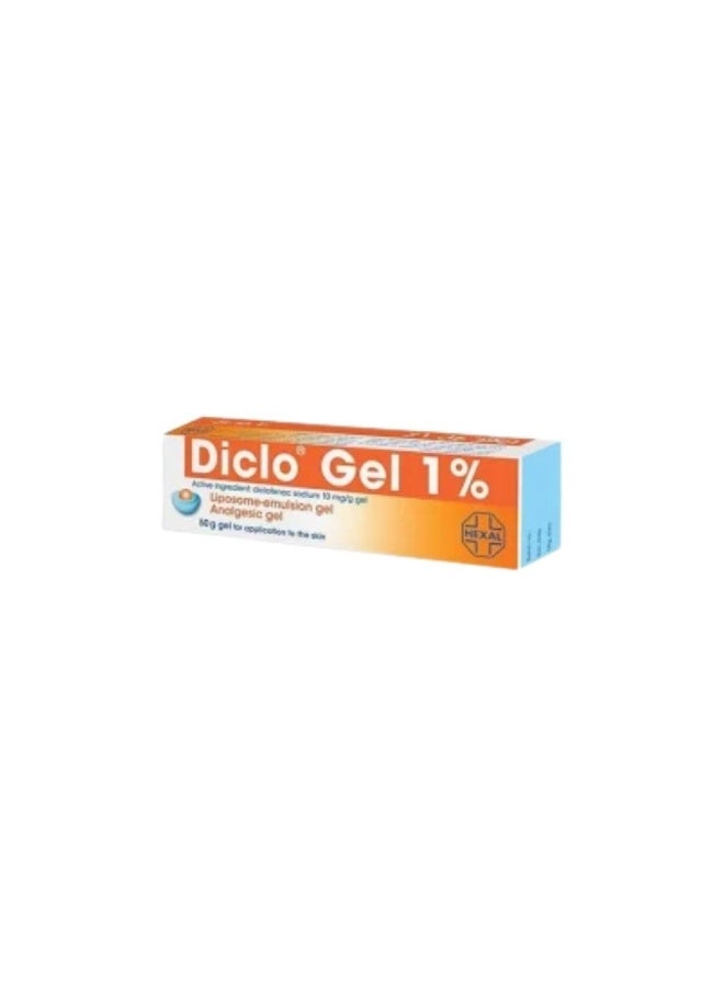 هيكسال جل ديكلو 1% جل مستحلب ديكلوفيناك، 50 جرام - لتخفيف الآلام - Image 1