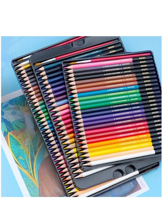 ام اند جي Chenguang 72 Color Premium Watercolor Pencil With Blending Brush Metal Box - No:AWP343B7 - Image 4