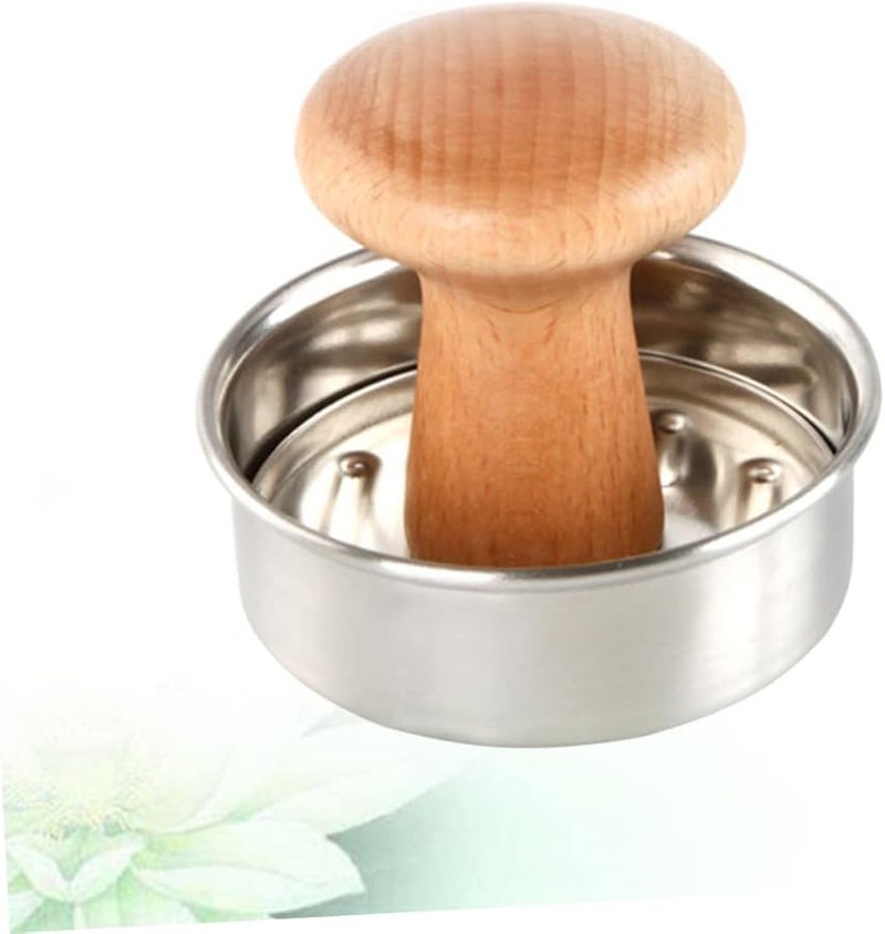 أداة ضغط اللحم من الفولاذ المقاوم للصدأ لصانع الهامبرغر - سهلة التنظيف وغير لاصقة - Image 2