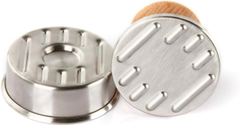 أداة ضغط اللحم من الفولاذ المقاوم للصدأ لصانع الهامبرغر - سهلة التنظيف وغير لاصقة - Image 5