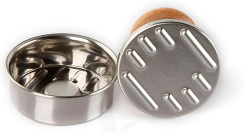 أداة ضغط اللحم من الفولاذ المقاوم للصدأ لصانع الهامبرغر - سهلة التنظيف وغير لاصقة - Image 3