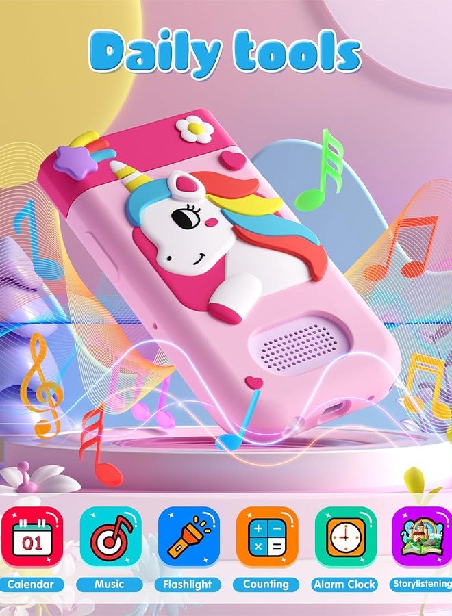 Kids Smart Phone Toys for Boys Girls, Unicorn Touchscreen Toddler Learning Play Toy Phone with Rotating Camera, Game, Music Player, 32GB SD Card  - Image 4