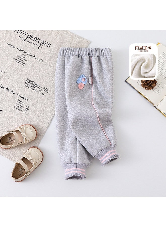 Girls' Baby Autumn And Winter Fashionable Sport Pants Toddler Comfortable Outerwear Long Pants - Image 2
