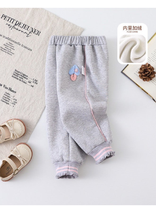Girls' Baby Autumn And Winter Fashionable Sport Pants Toddler Comfortable Outerwear Long Pants - Image 1
