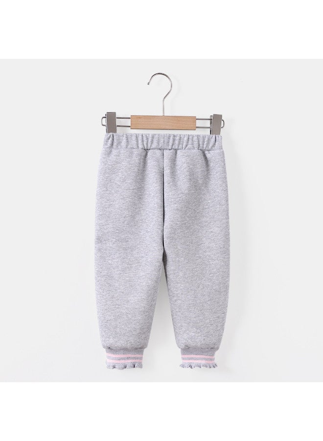 Girls' Baby Autumn And Winter Fashionable Sport Pants Toddler Comfortable Outerwear Long Pants - Image 4