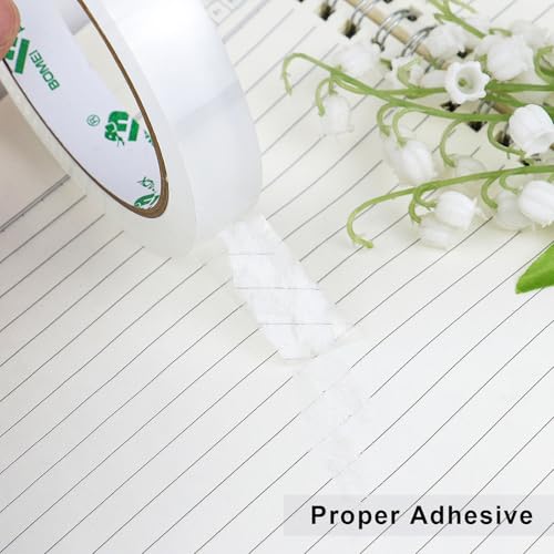 BOMEI PACK 8Rolls Clear Tape Refills for Dispenser, Transparent Gift Wrap Tape 3inch Core for Home, Office, 3/4inch x 60yds - Image 5