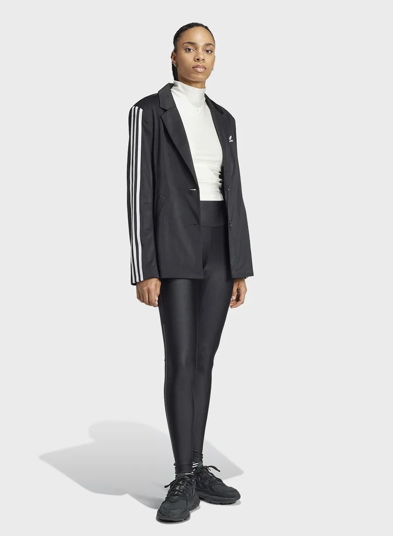 اديداس اوريجينالز Ruched 3 Stripe Cropped Top