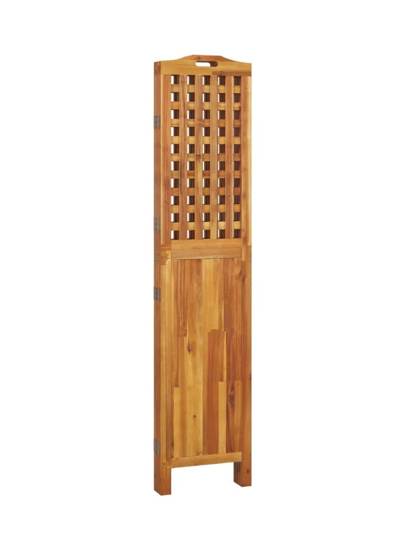 vidaxl 4-Panel Room Divider 162x2x180 cm Solid Wood Acacia  - Image 4
