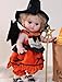 Cloveray Halloween Reborn Toddler Dolls 18 Inch Realistic Toddler Doll Girl Full Body Vinyl with Purple Eyes WitchInspired Outfit GiftReady for Girls Collectors Seasonal Display - Image 2