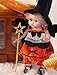 Cloveray Halloween Reborn Toddler Dolls 18 Inch Realistic Toddler Doll Girl Full Body Vinyl with Purple Eyes WitchInspired Outfit GiftReady for Girls Collectors Seasonal Display - Image 4
