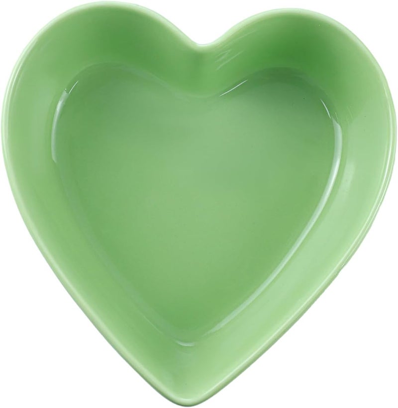 WAIT FLY 2pcs HeartShaped Bowls for Salad Soup Snack Dessert Household Cooking Bowls for Home Kitchen Green - Image 2