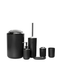 Feelings Feelings Bathroom 6Pcs Set Black  - Image 1