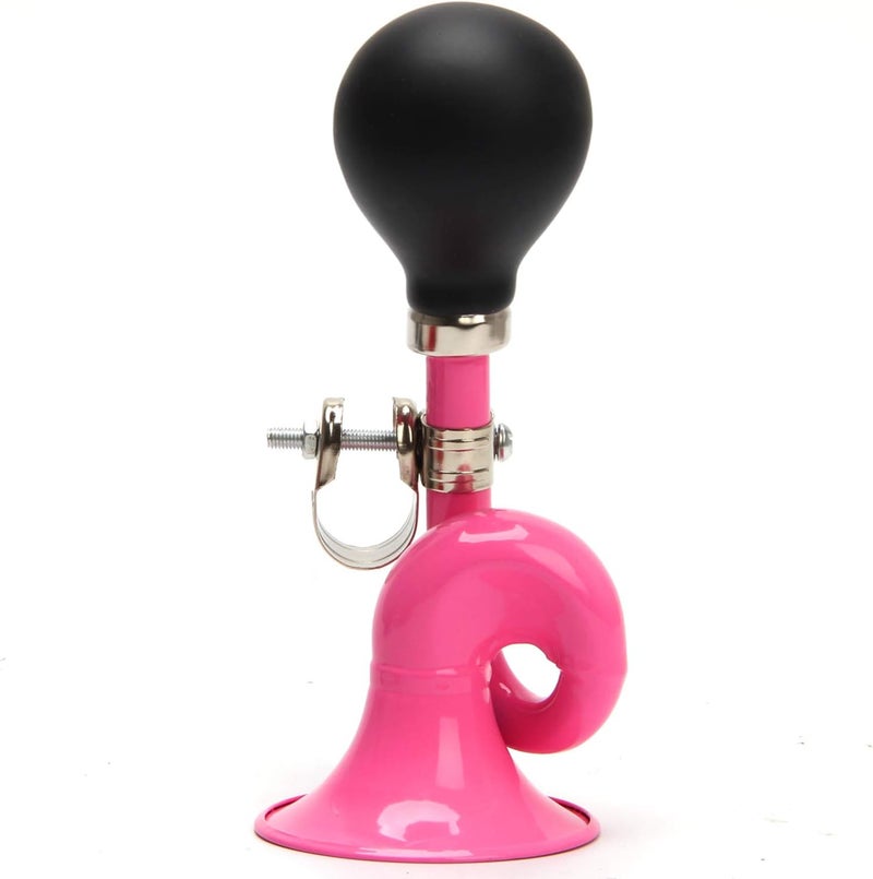 Coolrunner Bugle Horn, Retro Clown Horn, Kids Bike Horn, Classic Vintage Metal Twist Loudspeaker Siren Hooter Snail Air Horn for Vehicles Bicycles Golf Cart - Image 1