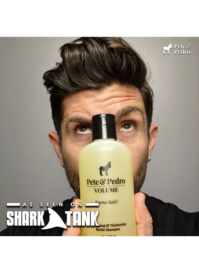 Pete & Pedro - VOLUME - Volumizing & Thickening Biotin Hair Strengthening Men's Shampoo | As Seen on Shark Tank, 8.5 oz. - Image 1