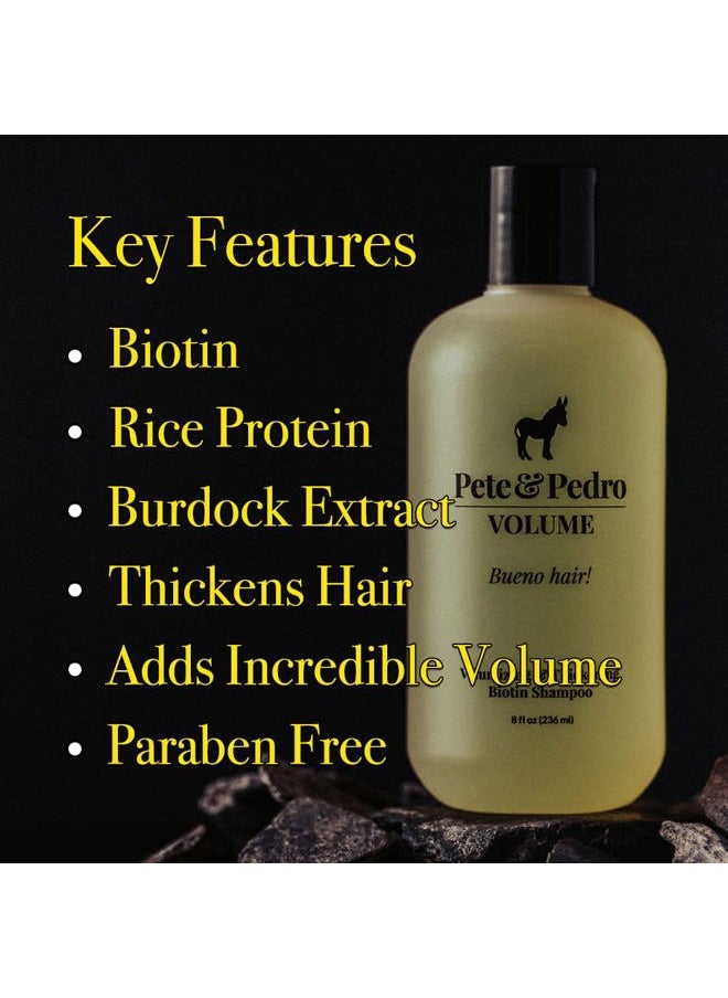 Pete & Pedro - VOLUME - Volumizing & Thickening Biotin Hair Strengthening Men's Shampoo | As Seen on Shark Tank, 8.5 oz. - Image 1