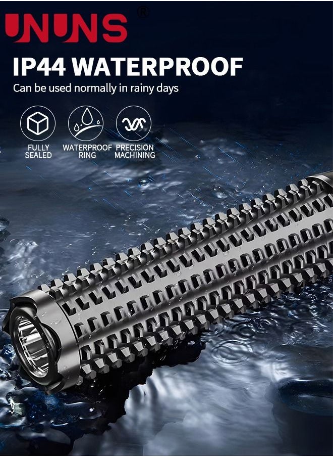 UNUNS - USB Rechargeable Led Flashlight High Lumens, Bright LED Tactical Flashlight, 3 Modes Adjustable Zoomable Emergency Waterproof Flashlight - Image 1