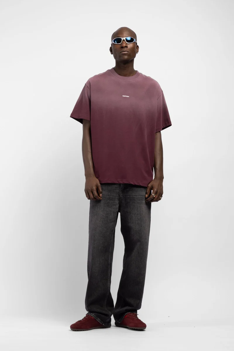 Catch Gradient Wash Logo Printed T-Shirt