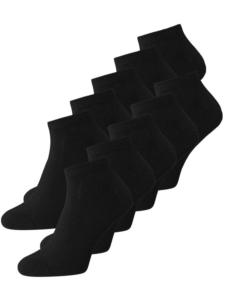 Generic - Men's Socks Set of 10 Pairs Black High Quality Men's Socks One size fits all - Image 1
