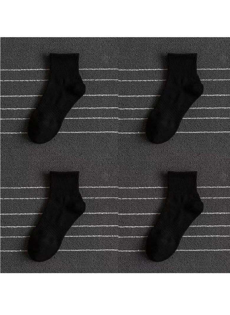 Generic - Men's Socks Set of 10 Pairs Black High Quality Men's Socks One size fits all - Image 1