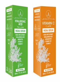 ANATASIA Vitamin C-Facial Serum+ Hyaluronic Acid Serum  - Image 1