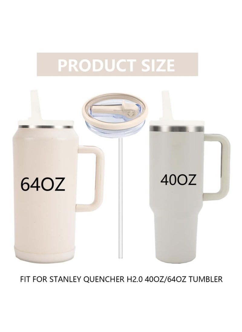 Generic Replacement 40oz Leak Proof Tumbler Lid,Fit For Stanley 40oz 64oz Adventure Quencher and Quencher 2.0 Tumbler,White  - Image 3