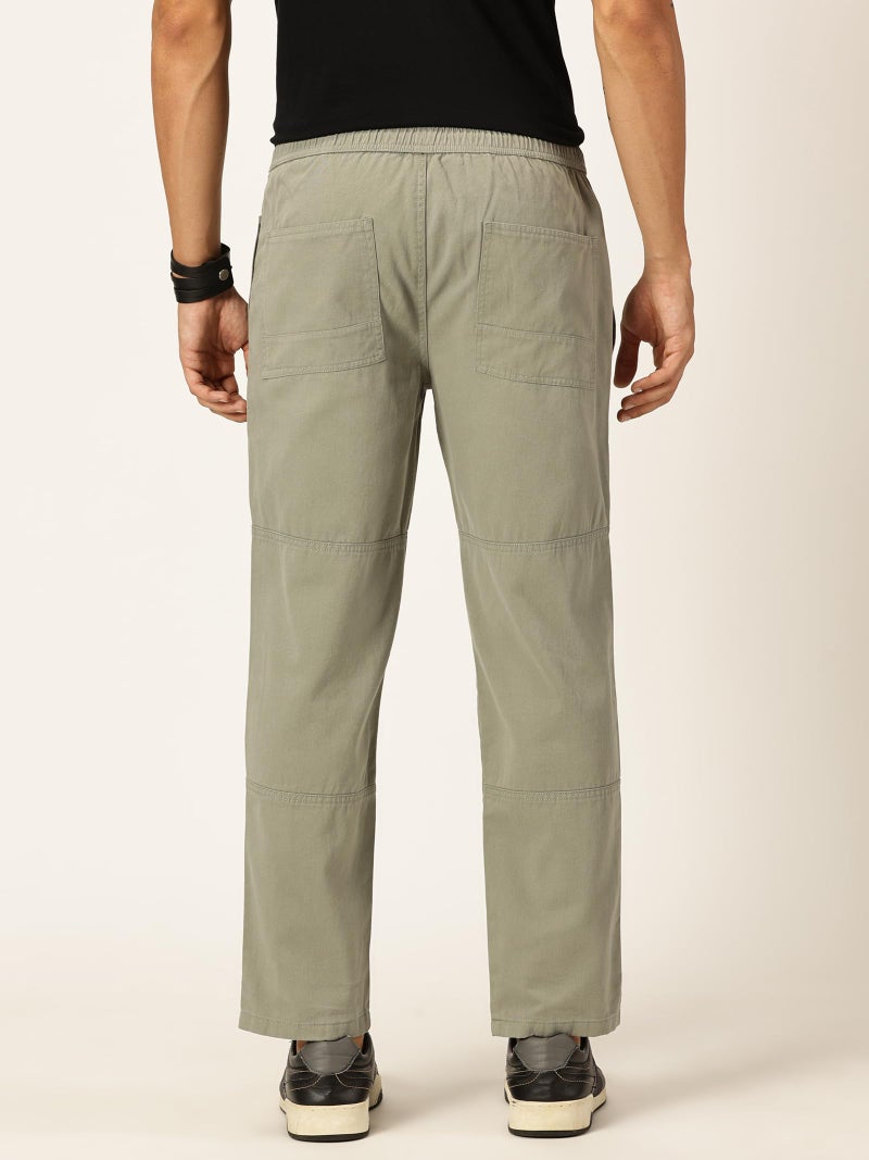 Thomas Scott Men's Relaxed Fit Pure Cotton Trousers Mint - Image 4