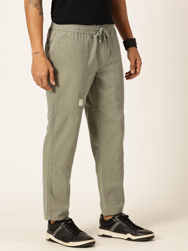 Thomas Scott Men's Relaxed Fit Pure Cotton Trousers Mint - Image 3