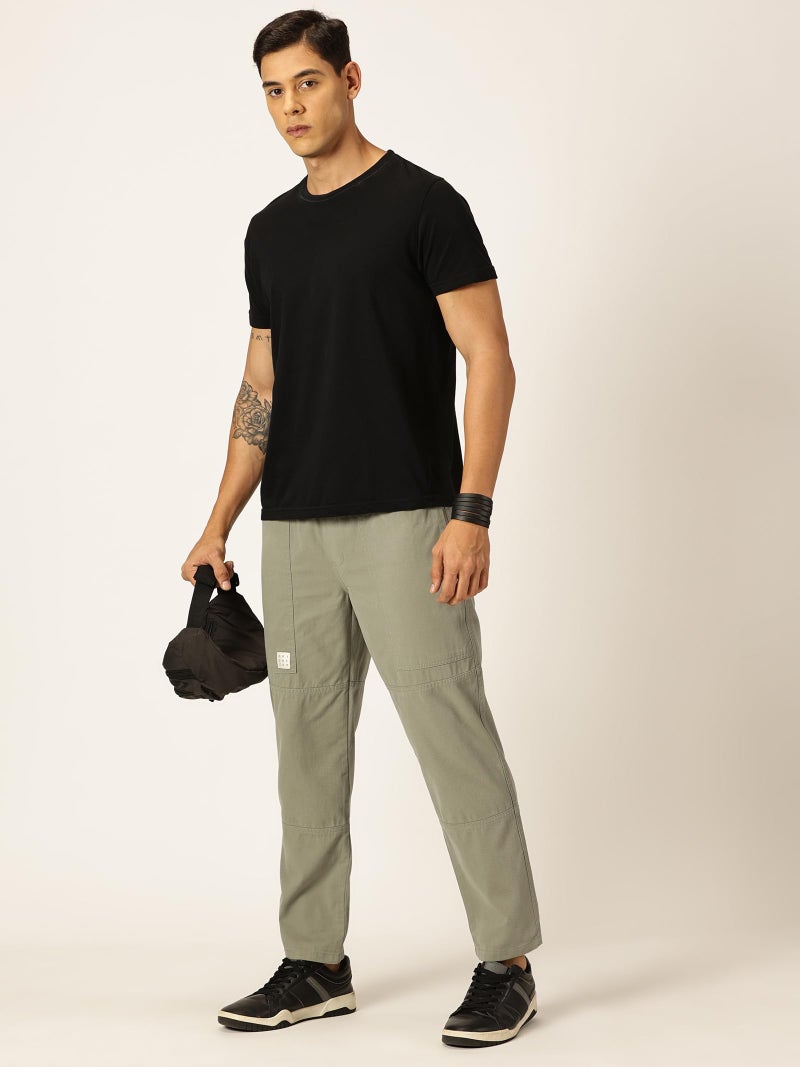 Thomas Scott Men's Relaxed Fit Pure Cotton Trousers Mint - Image 5