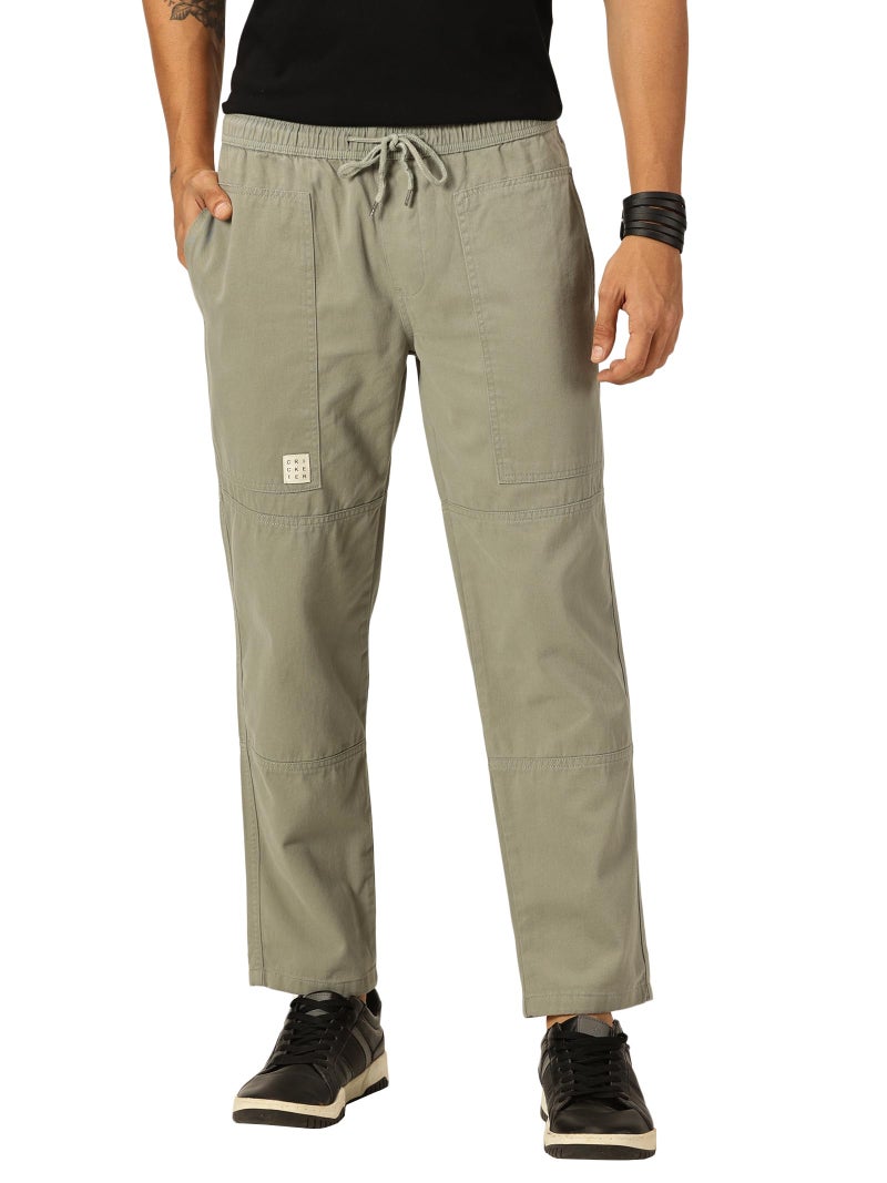 Thomas Scott Men's Relaxed Fit Pure Cotton Trousers Mint - Image 1