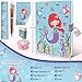 GINMLYDA Girls Diary with Lock Mermaid Secret Diary Set Incl Kids Lockable Journal Memo 6Multicolor Pen Ruler Eraser Sharpener Writing Notebook Gift for Girls 610 - Image 4