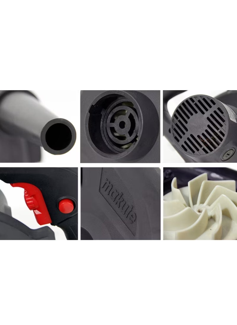 makute - Portable Electric Blower and Vacuum, 600W, 220-240V/110V, High-Speed 13,000 RPM, 2.3 m³/min Airflow for Dust and Debris Cleaning, PB007-V - Image 1