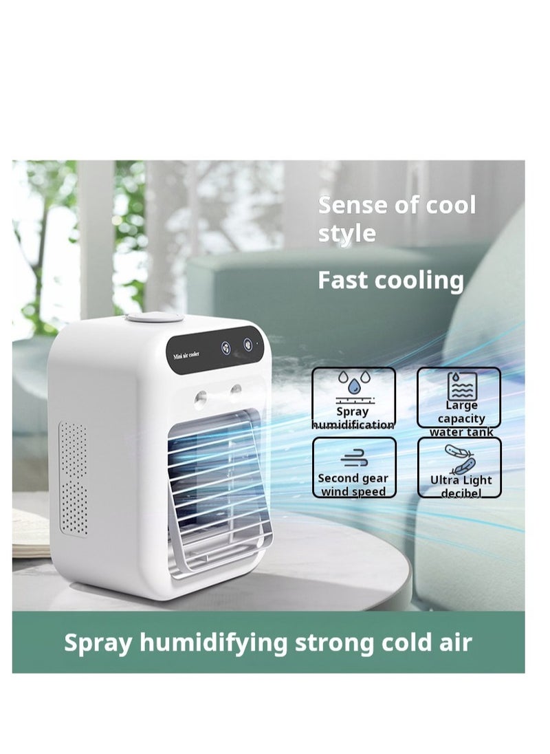 Generic Portable Air Cooler, Air Conditioner,Mini Humidifier Misting Fan With 500ml Tank  - Image 2