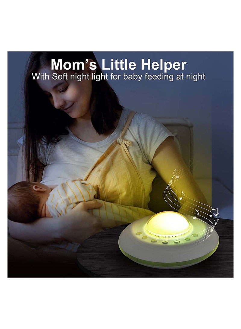 SYOSI White Noise Machine For Sleeping Baby Kids Adult Sound Machine With Night Light Starry Ambient Light 28 Soothing Sounds Portable Sleep Noise Maker For Home Travel Bedroom Nursery Decor - Image 3